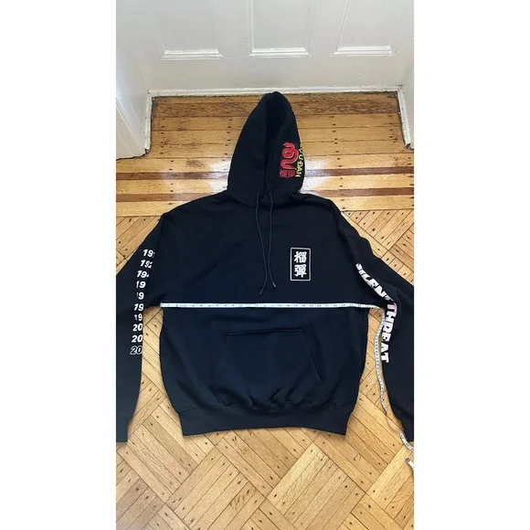 Lu'u Dan Graphic Print Crew Neck Hoodie Year of the Snake Size MEDIUM Oversized